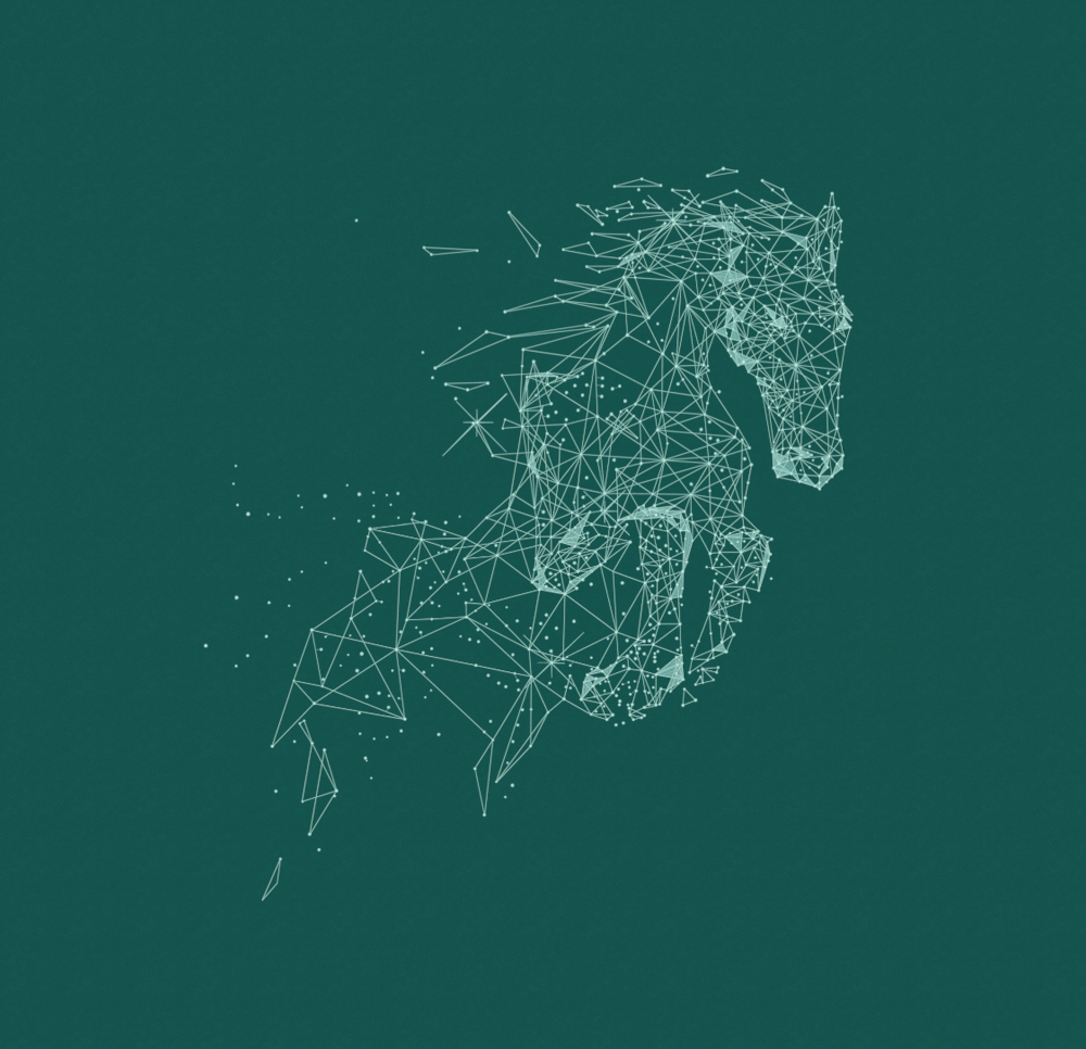 JN16909 Galloping Dark Green Critine Wallpaper