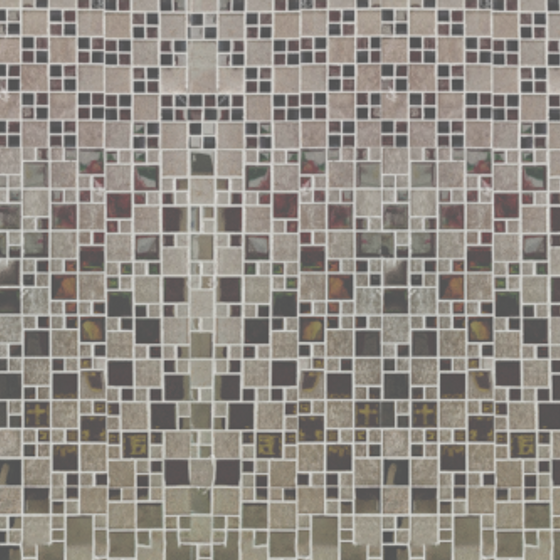 Stylish Mosaic Wall Tile 3D Model in Gray