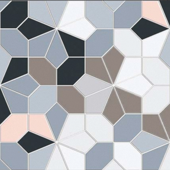 C8000H1 Mosaic Flake Wall Tile 3D Model in Gray