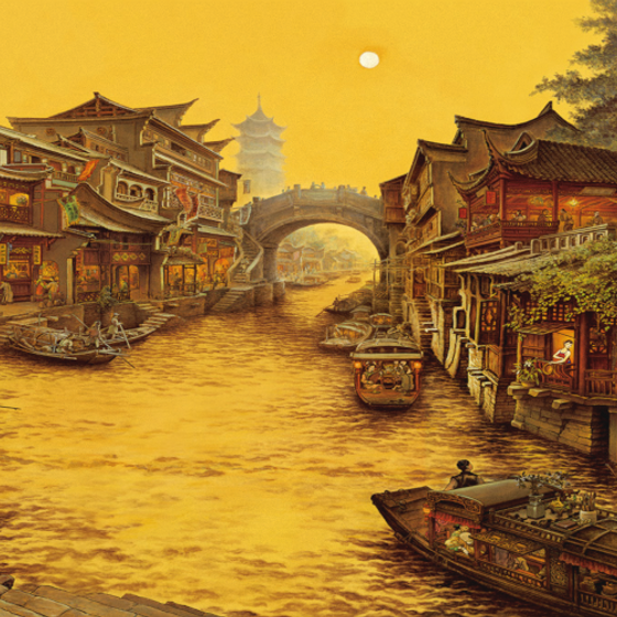 Patterned 3D Model in Orange