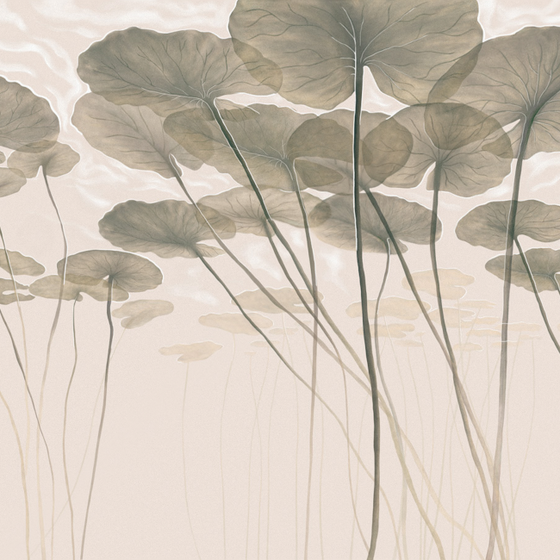 M0012K-A Water Lily 3D Model in Gray