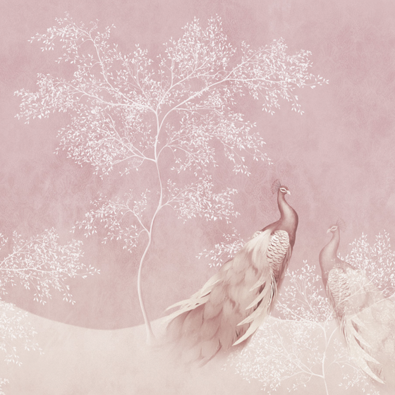 Wood Color Peacock Rhythm Loop 3D Model