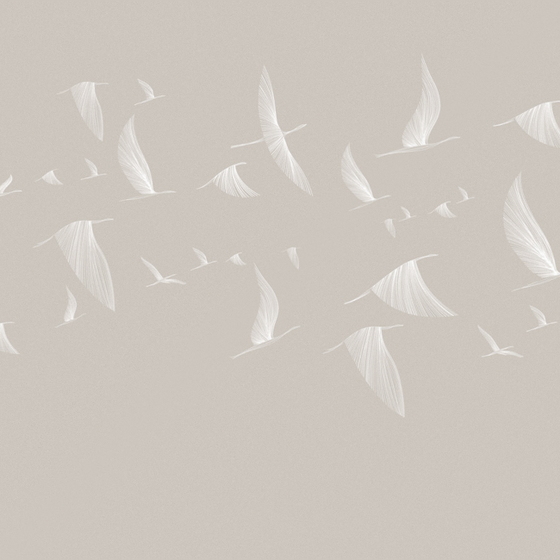 Stylish Wood Color M0005K-B Flying Wings Pattern