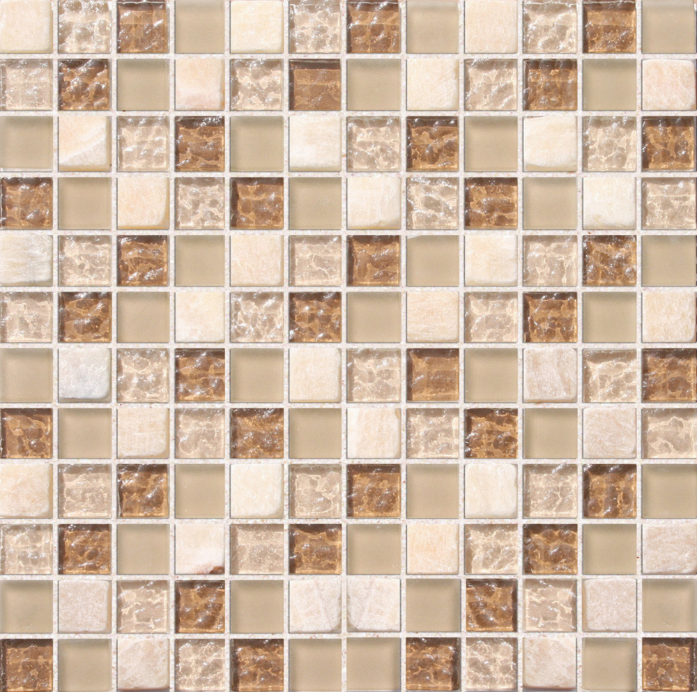 Modern glass mosaic map