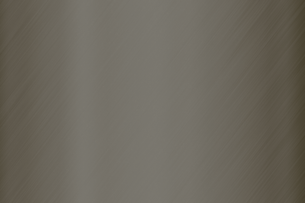 Grey matte metal surface with diagonal brushed texture pattern on grey background