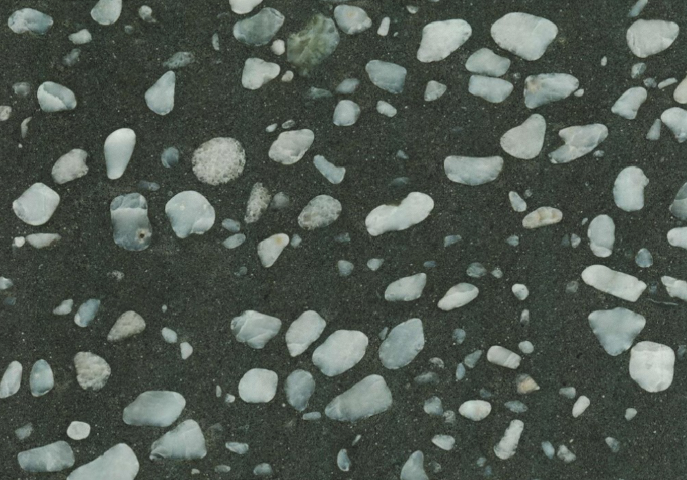 Dark Color System Inorganic Stone 3D Model in Gray