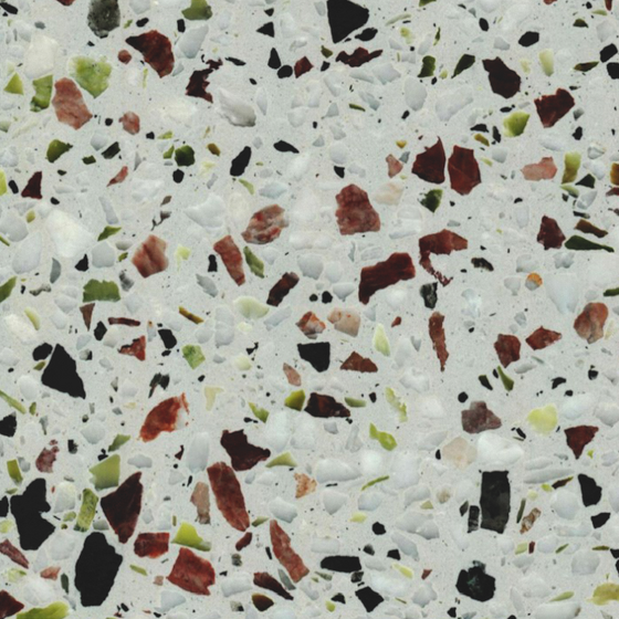 Dark Colored Hefeng Inorganic Stone Floor Tile 3D Model