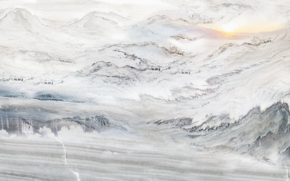 A [Yixuan Mural] Taobao Store - Modern Minimalist Marble Grand Exhibition Decorative Painting Background Wall Fabric