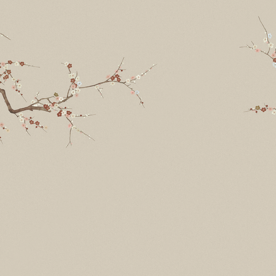 Beetle Inca embroidery-wallpaper wall covering