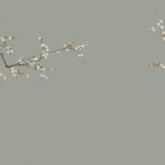 Beetle Inca embroidery-wallpaper wall covering