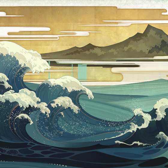 Art Xuan Mural Background Wall 3D Model