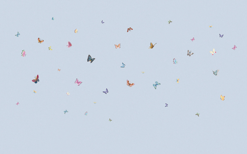 Beetle Inca embroidery-wallpaper wall covering