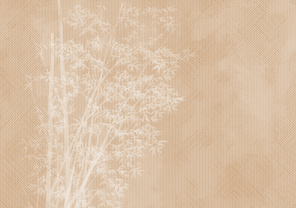 Beetle Inca embroidery-wallpaper wall covering