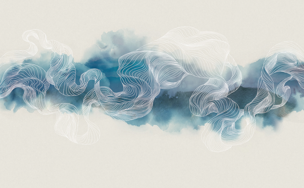 Beetle Inca embroidery-wallpaper wall covering