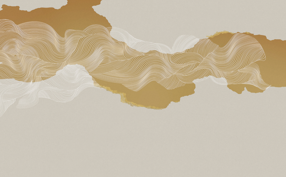 Beetle Inca embroidery-wallpaper wall covering