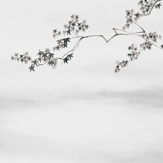 Beetle Inca embroidery-wallpaper wall covering