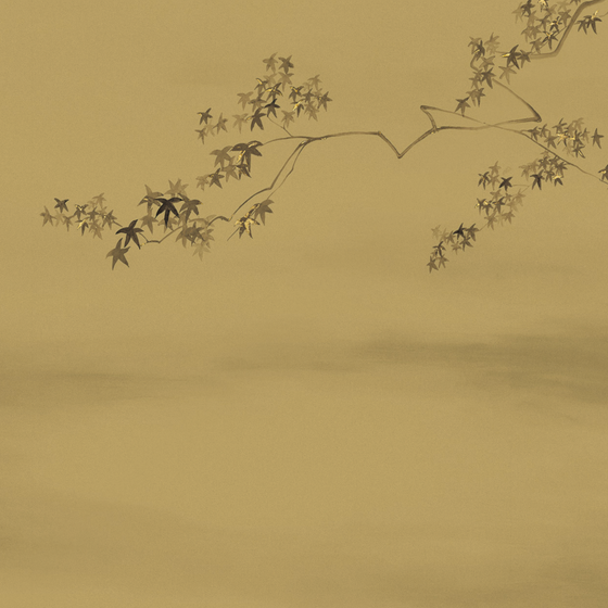 Elegant Beetle Inca Embroidery Wallpaper 3D Model in Brown