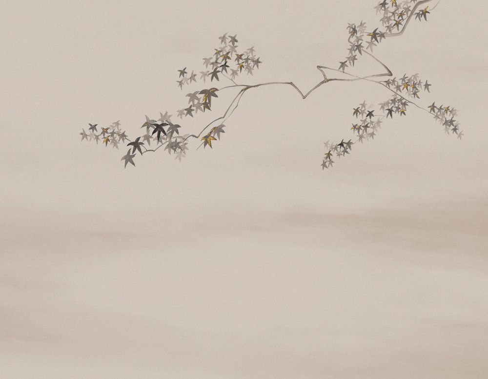 Beetle Inca embroidery-wallpaper wall covering