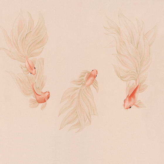 Red Beetle Inca Embroidery Wallpaper 3D Model