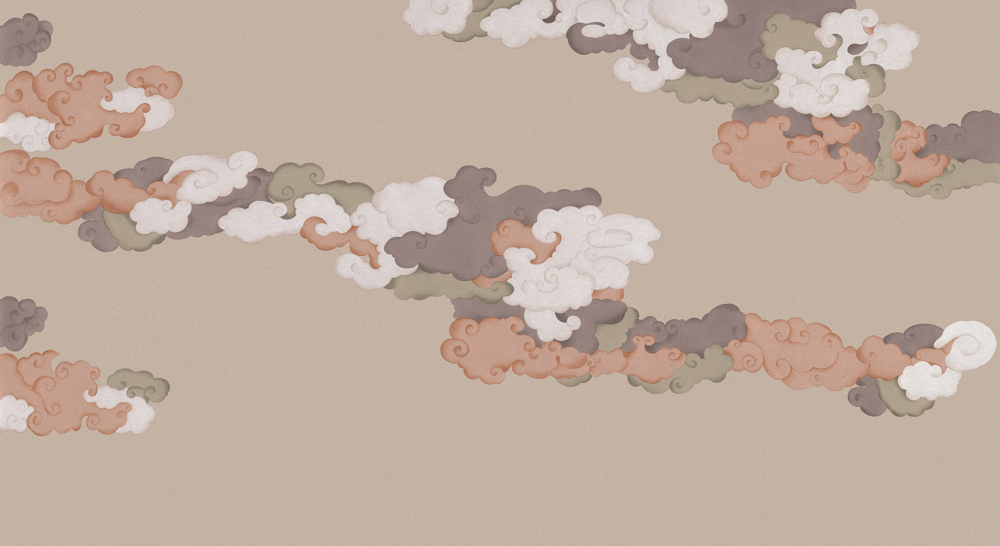 Beetle Mural Chinese Landscape G22005K-C Wallpaper Fabric