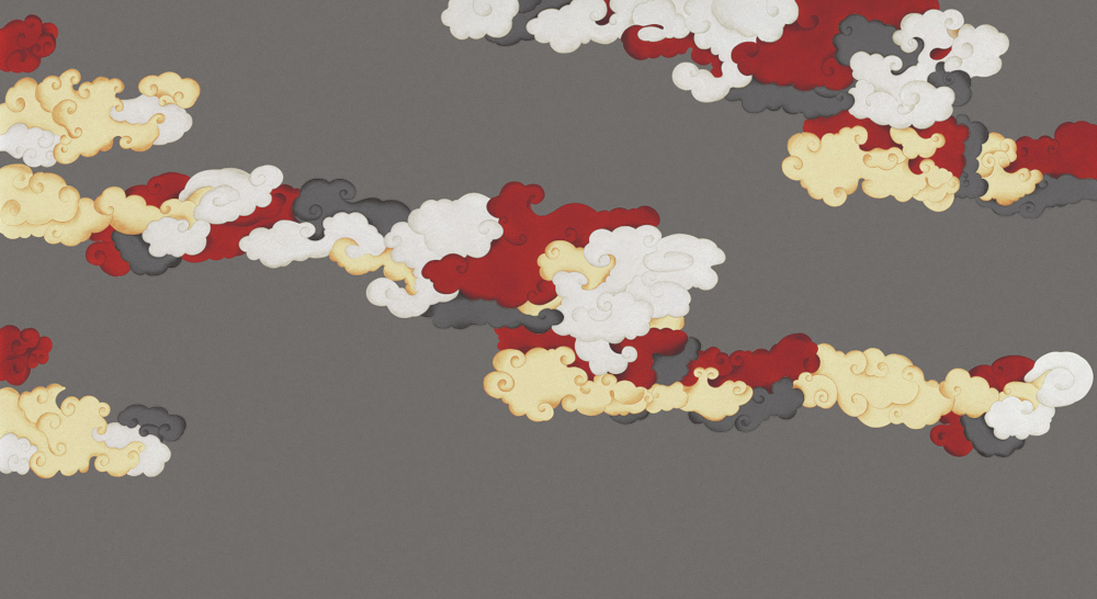 Beetle Mural Chinese Landscape G22005K-A Wallpaper Fabric