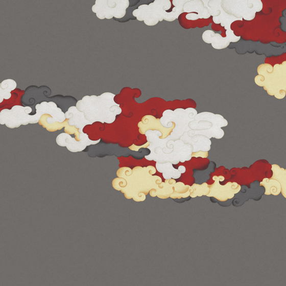 Beetle Mural Chinese Landscape Wallpaper 3D Model