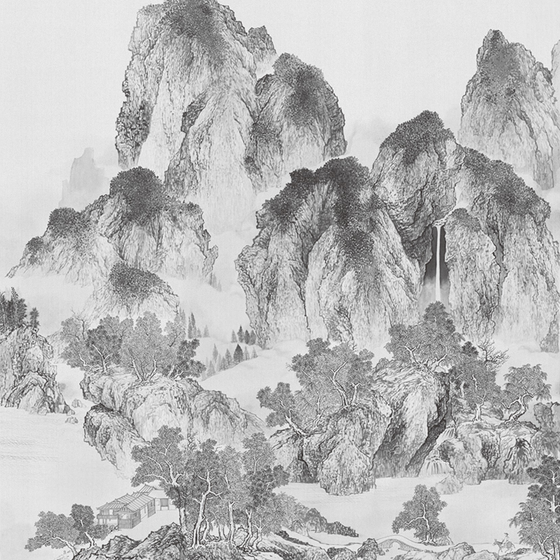 Beetle Mural G22008K-B 3D Model - Chinese Landscape