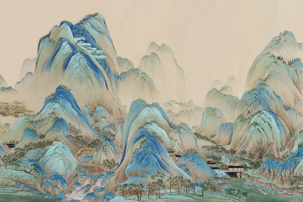 Beetle Mural Thousand Miles of Rivers and Mountains G22009-A Wallpaper Fabric