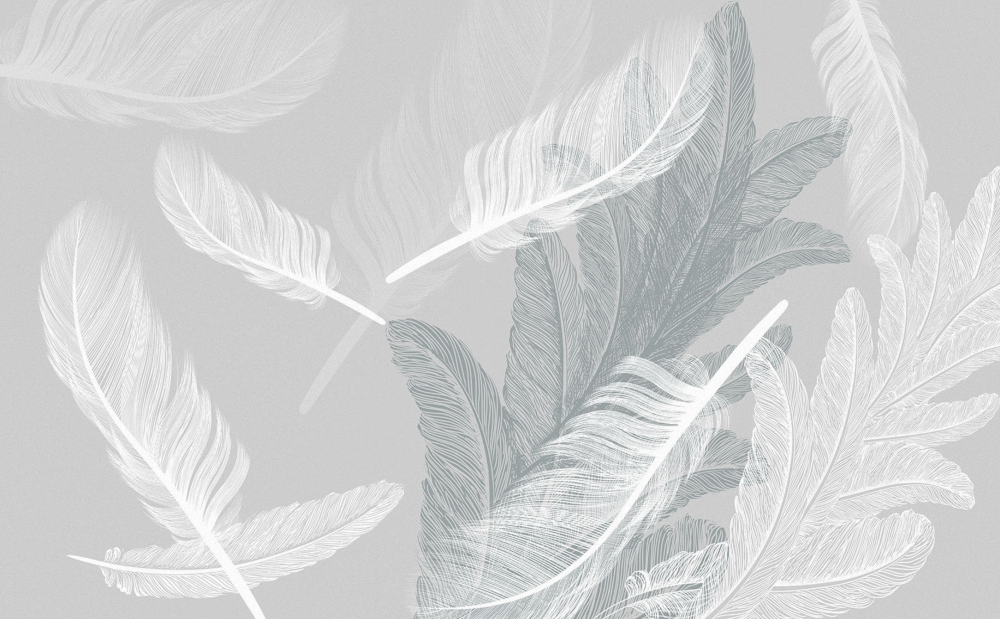 Yixuan Mural Nordic Bedroom Background Wall Feather Light Color