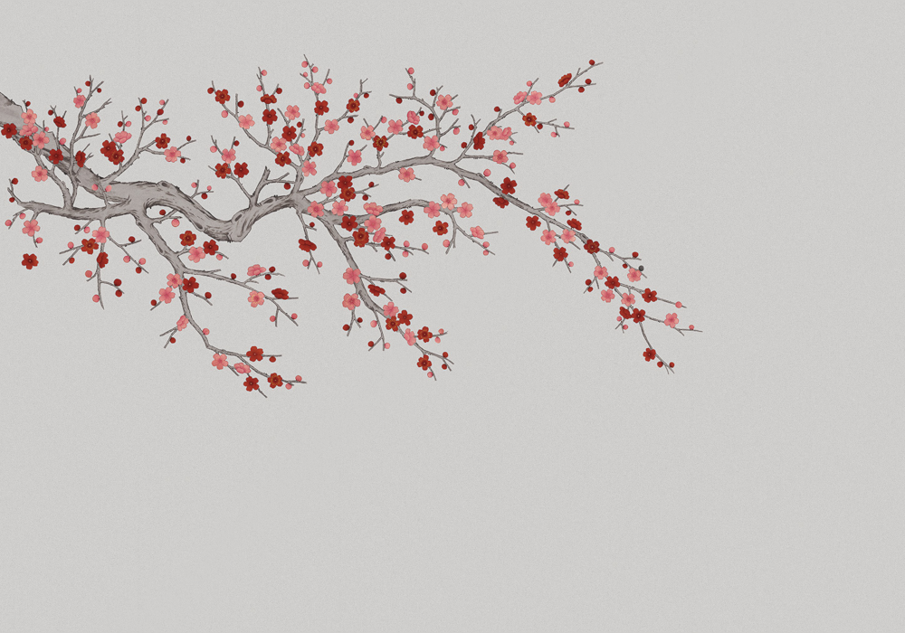 Beetle Inca embroidery-wallpaper wall covering