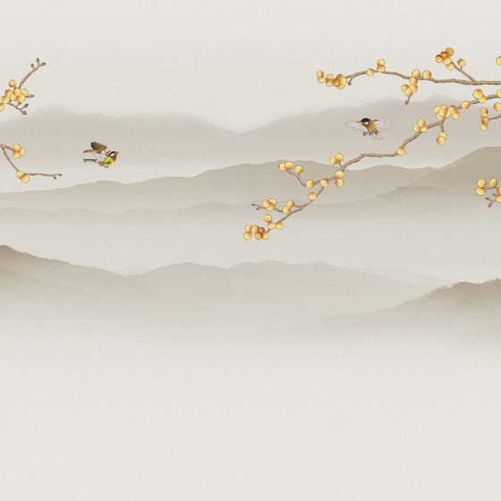 Beetle Inca Embroidery Wallpaper Cover