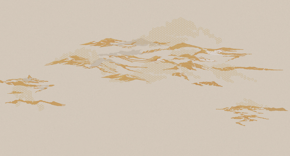 Stylish Brown Beetle Inca Embroidery Wallpaper 3D Model