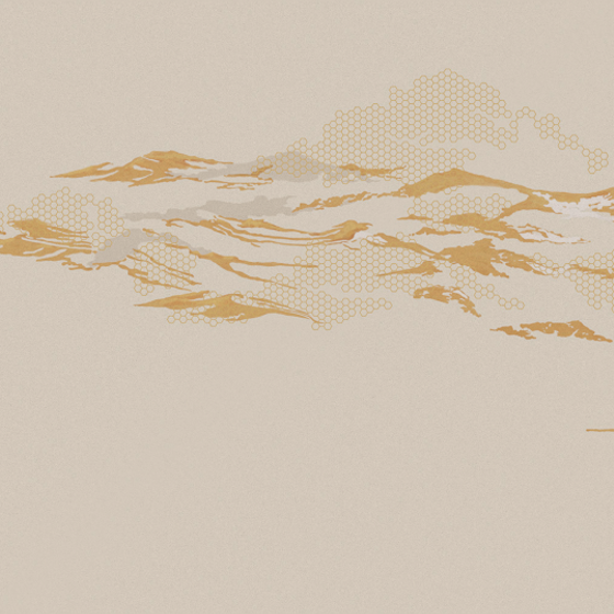 Stylish Brown Beetle Inca Embroidery Wallpaper 3D Model