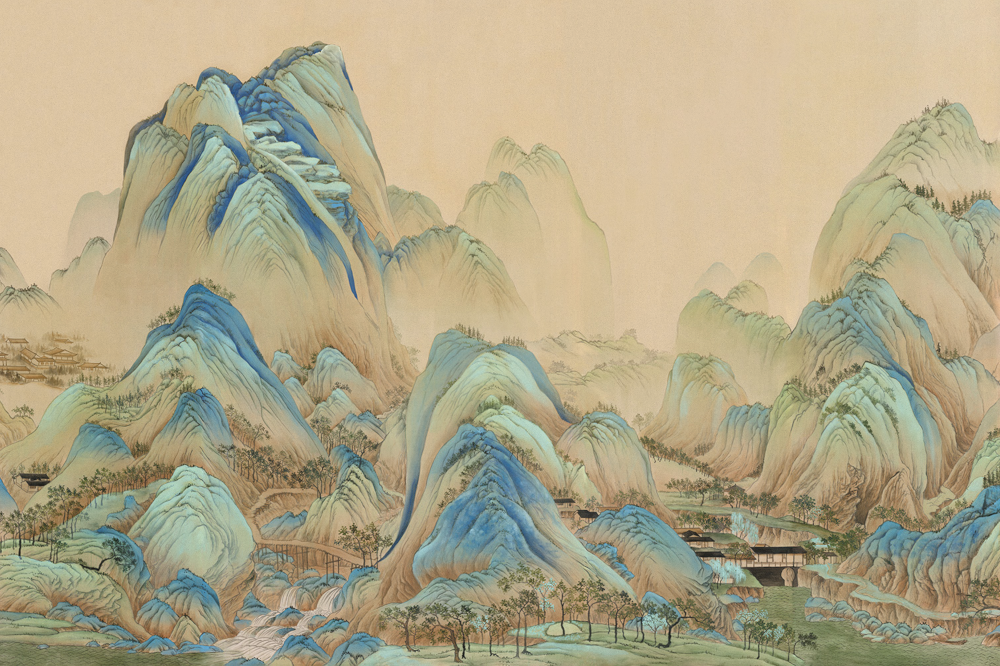 Beetle Inca Embroidery Thousand Miles of Rivers and Mountains CX22006-A Wallpaper Wall Fabric