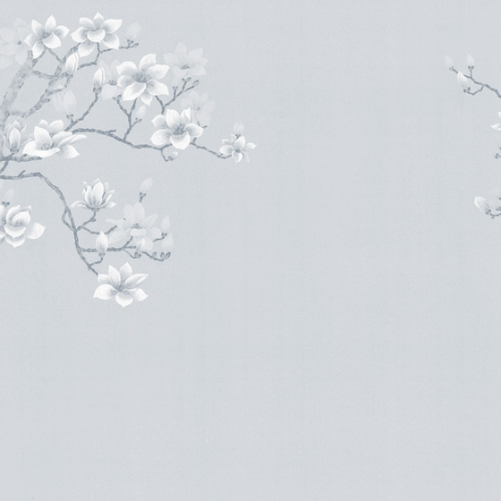 Beetle Mural 3D Model Chinese Landscape Wallpaper in Beige