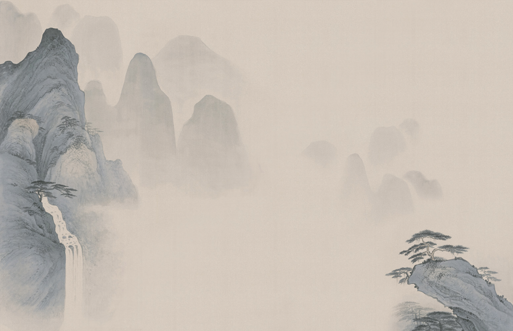 Beetle Mural Chinese Landscape G22017K-A Wallpaper Fabric