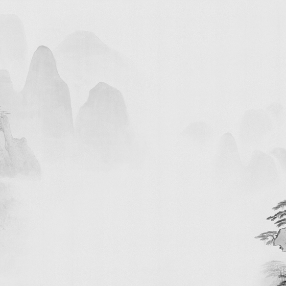 Beetle Mural Chinese Landscape G22017K-B Wallpaper Fabric