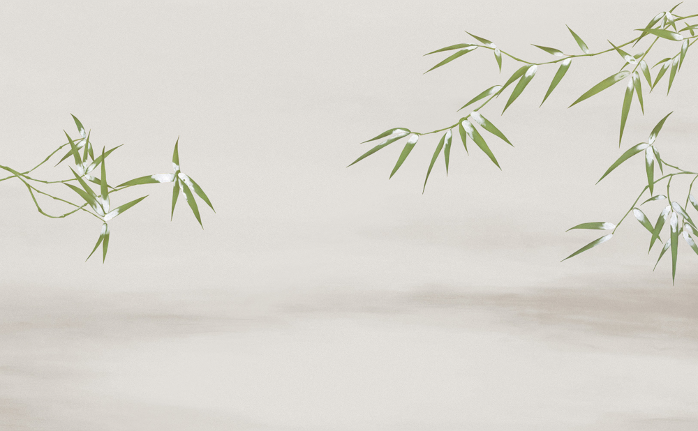 Beetle Mural Bamboo Rhyme G22021K-D Wallpaper Wall Fabric