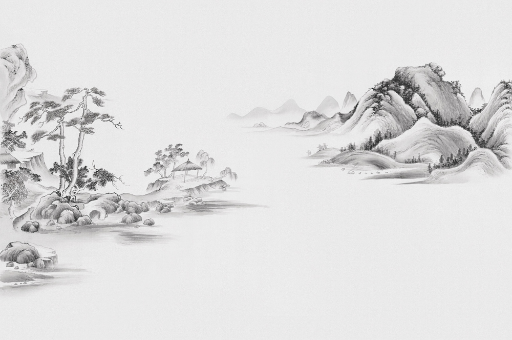 Beetle Mural Chinese Landscape G22022K-A Wallpaper Fabric