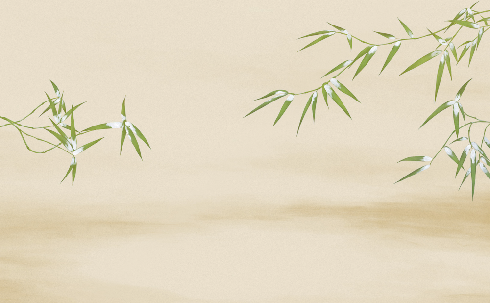 Beetle Mural Bamboo Rhyme G22021K-A Wallpaper Wall Fabric