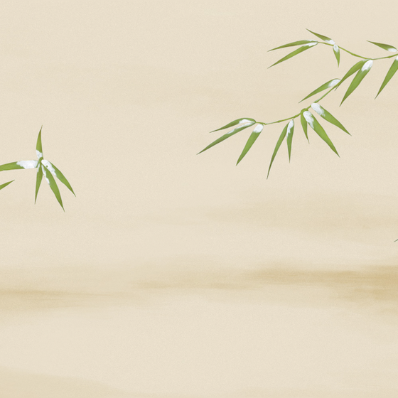 Beetle Mural Bamboo Rhyme G22021K-A Wallpaper Wall Fabric