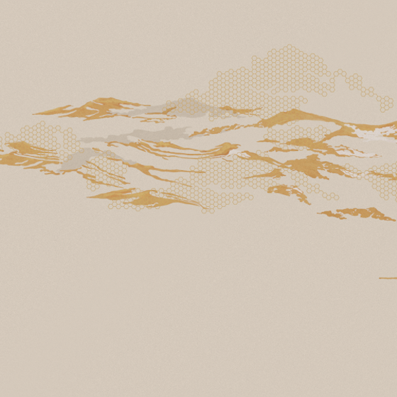 Beetle Mural Chinese Landscape Wallpaper Fabric