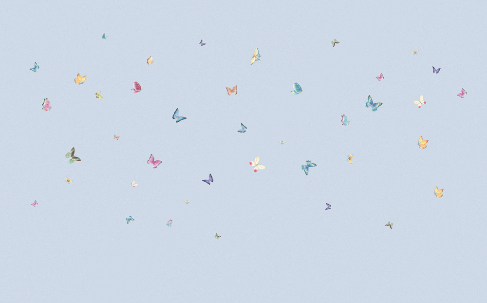 Beetle Mural Style Butterfly G22025K-A Wallpaper Fabric