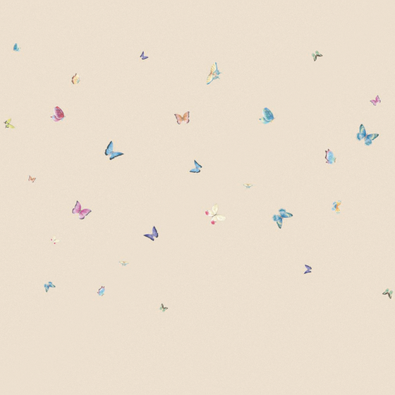 Beetle Mural Chinese Butterfly Wallpaper Fabric 3D Model