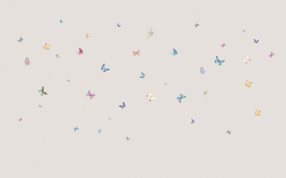 Beetle Mural Style Butterfly G22025K-C Wallpaper Fabric