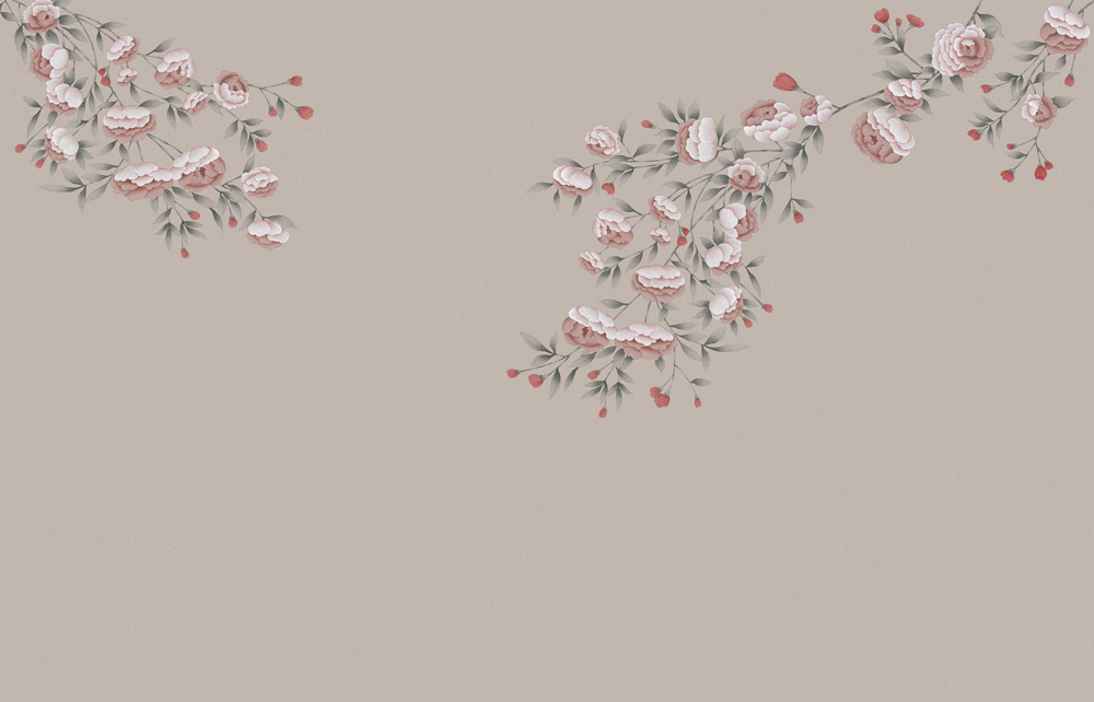 Beetle Mural Chinese Floral G22023K-A Wallpaper Fabric