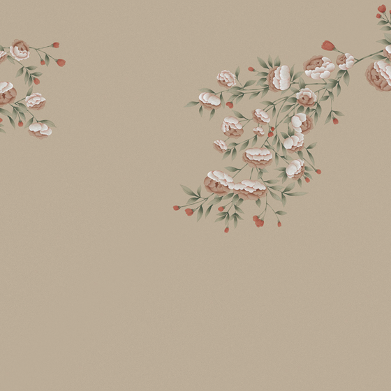 Beetle mural Chinese-style floral G22023K-B wallpaper fabric