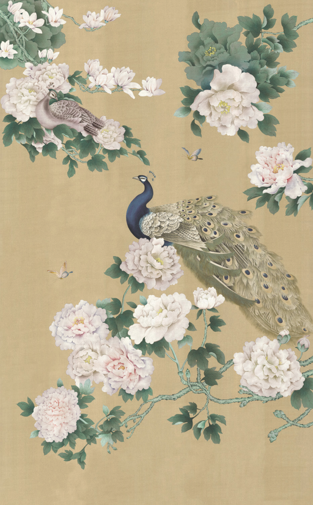 Beatle mural Chinese flower and bird BT0117-C wallpaper wall covering