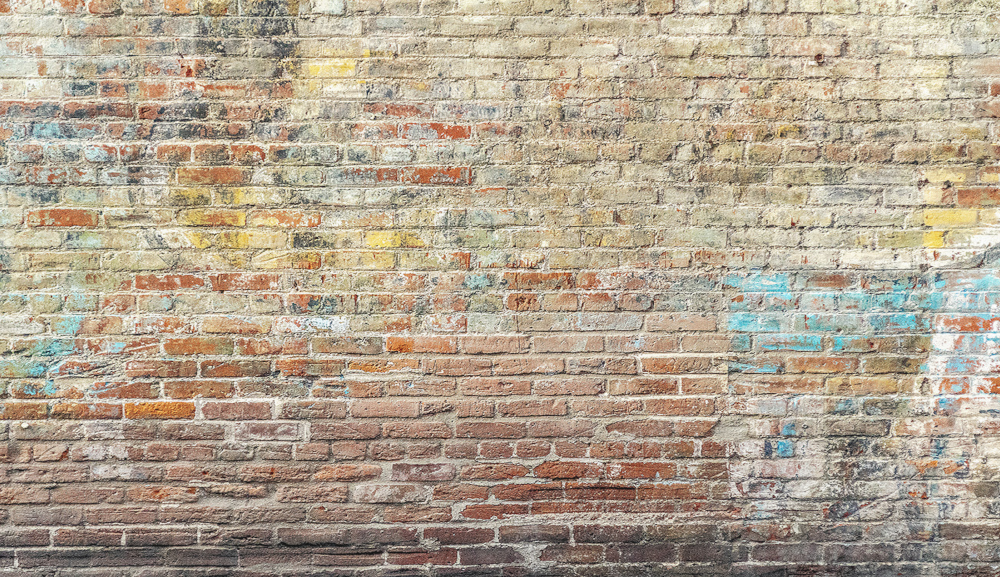 Art Xuan Mural Retro Graffiti Red Brick Pattern Custom Wall Fabric Distressed Brick Wallpaper Pattern Custom