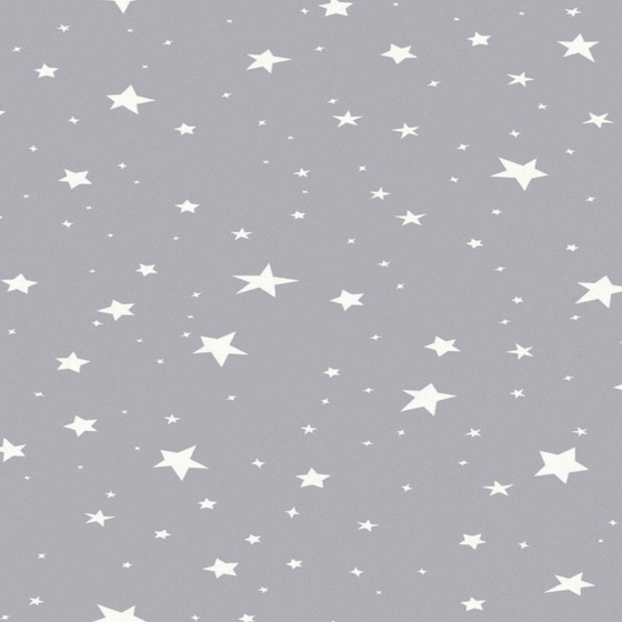 Custom Gray Star Wallpaper 3D Model for Children's Rooms